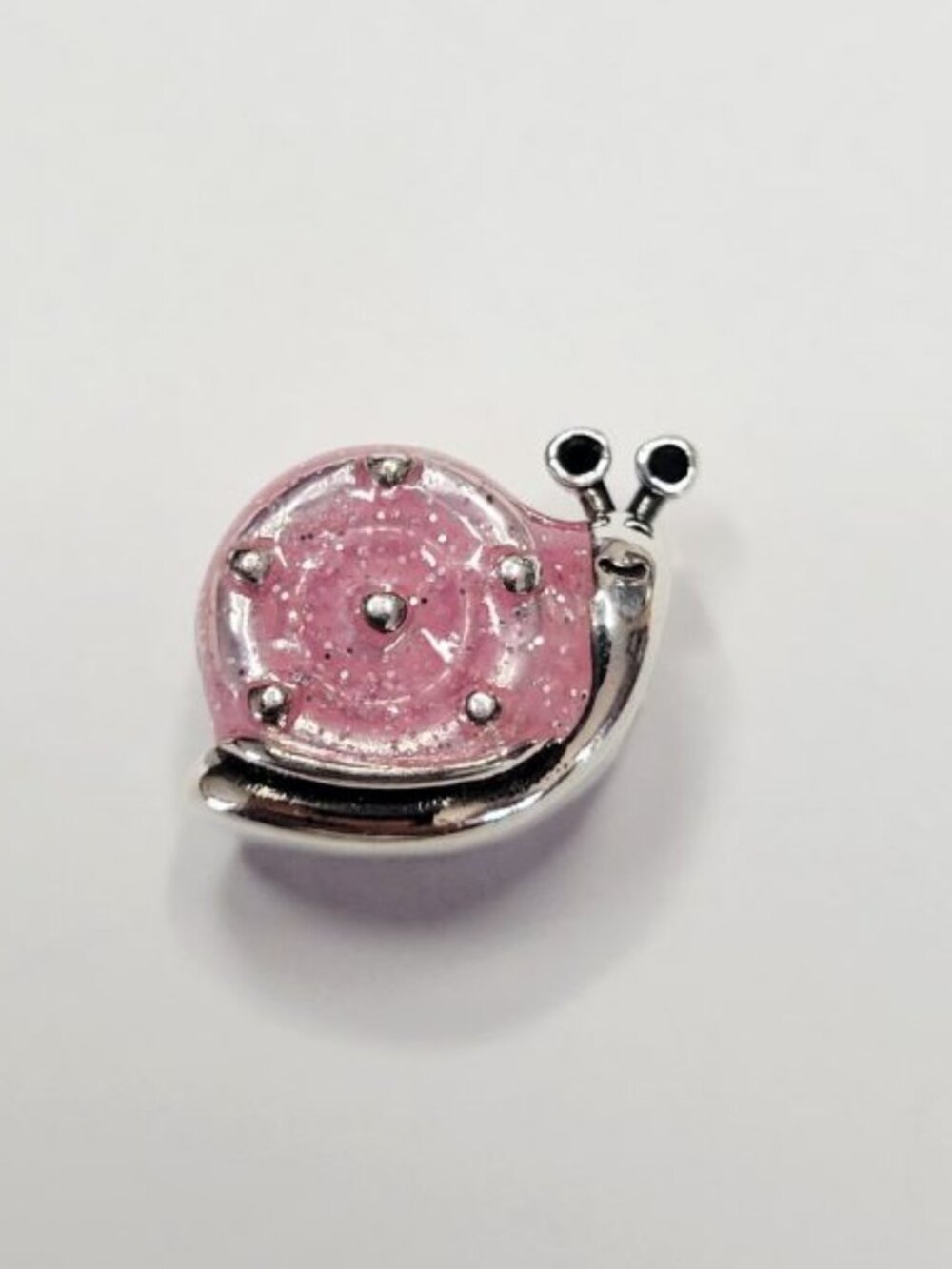 NWT For Pandora Charm Bracelets Pink And Silver Snail In A Shell Slider Charm